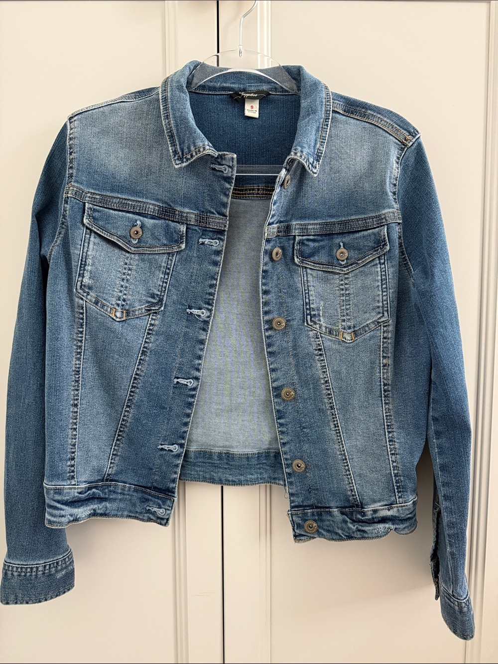 Women's Classic Supplies Light Blue Denim Jacket Size Small